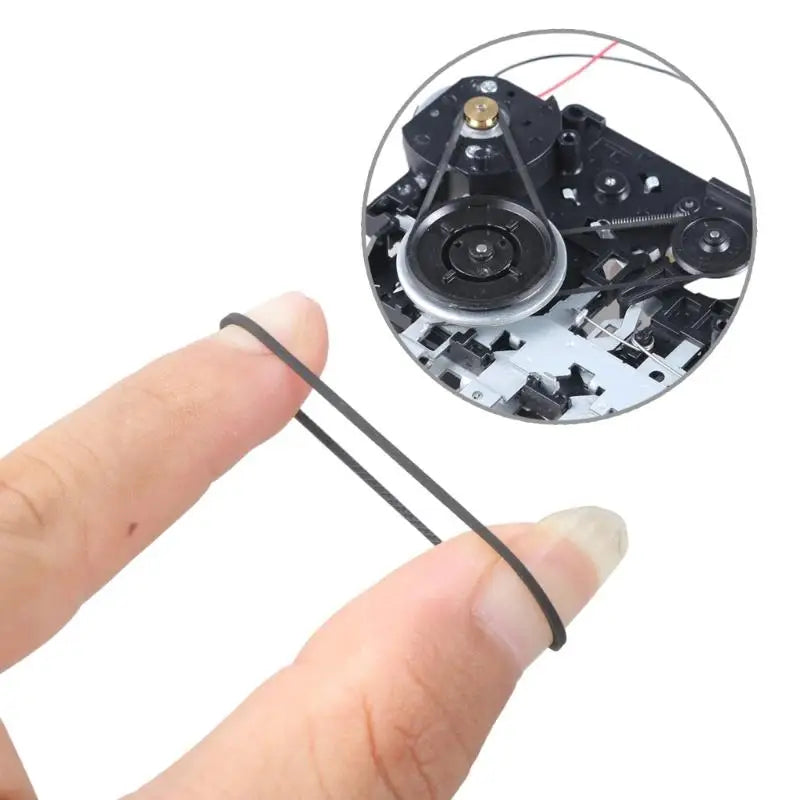 652F 30- Folded Length Square Rubber Belts Disc Recorders Portable Zpaxo CN
