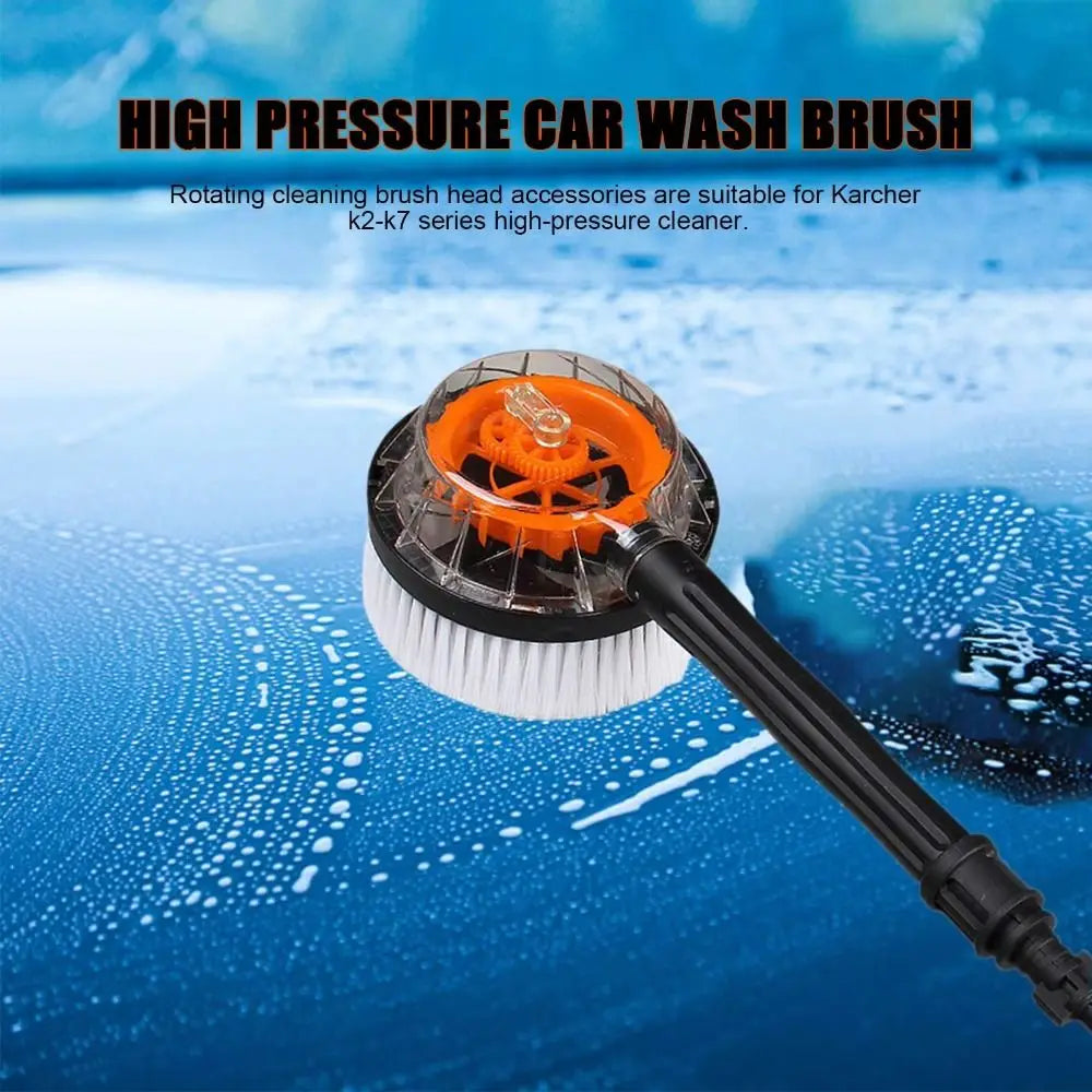 Pressure Car Wash Brush Rigid Clean Rotating Round EVA+ABS Washer Zpaxo