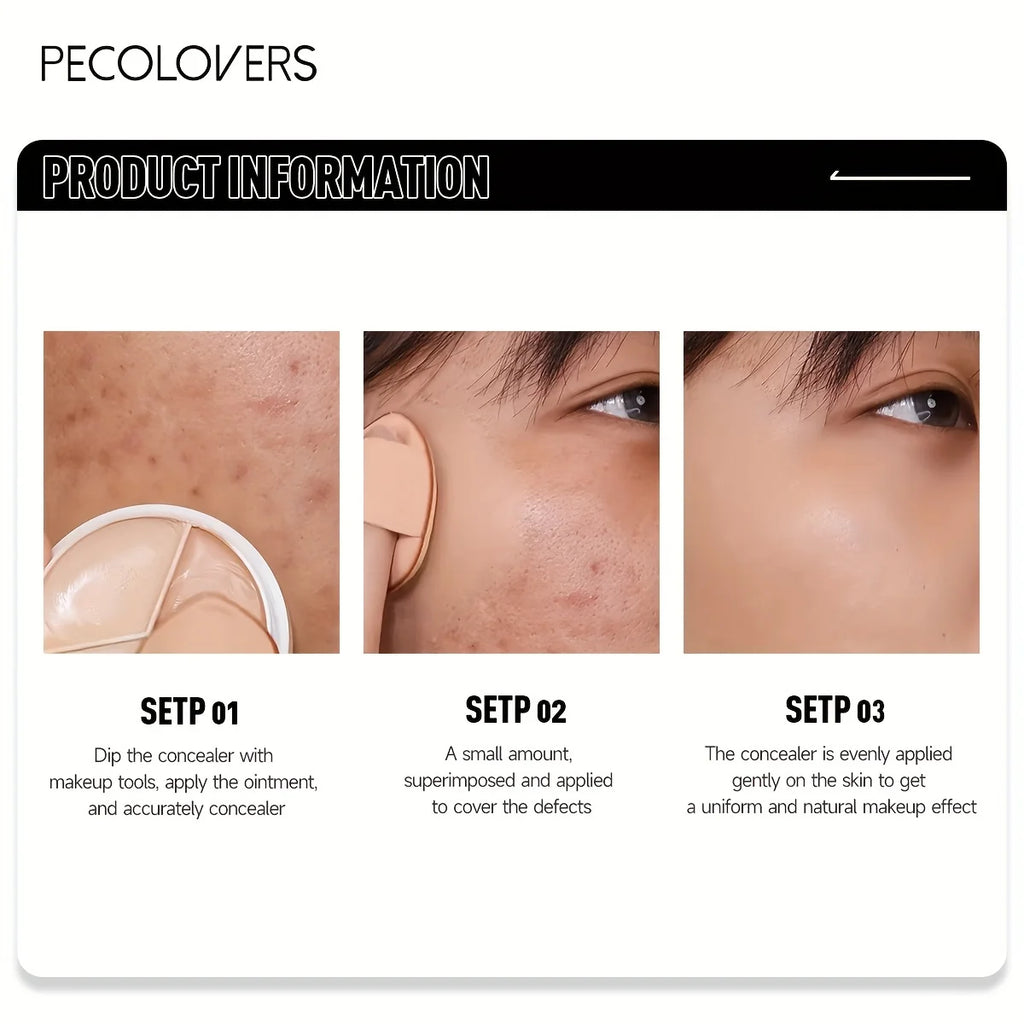 Waterproof Long Lasting Full Coverage for Acne Mark Dark Circles Eye Contour Concealer Palette Moisturizing Face Makeup Zpaxo