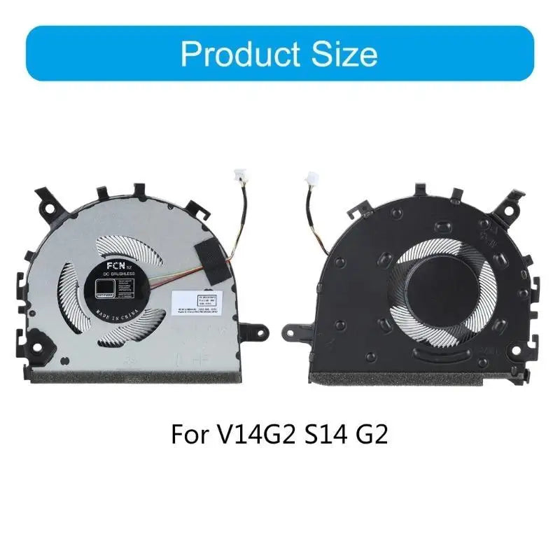 652F Laptop Cooling Fan Replacement for V14 S14 G3 Notebook CPU Fan Metal Built Zpaxo