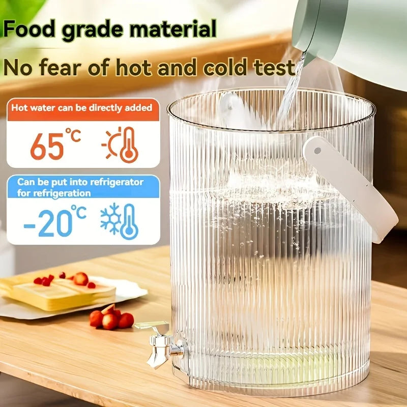 Household Large Capacity Plastic Cold Water Kettle Faucet Juice Zpaxo