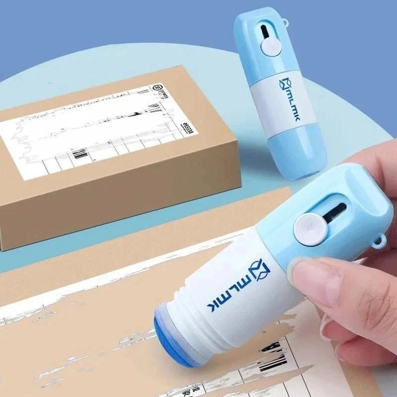 Thermal Paper Correction Fluid With Unboxing Knife Portable Thermal Paper Data Identity Protection Fluid Eraser For Office Tools Zpaxo