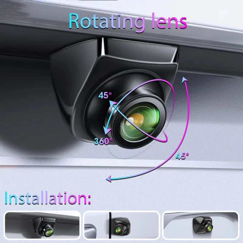 720P Camera AHD Switch CVBS Night Vision IP68 Waterproof 170° Degree Fisheye Golden Lens Full HD Vehicle Backup Rear View Camer Zpaxo
