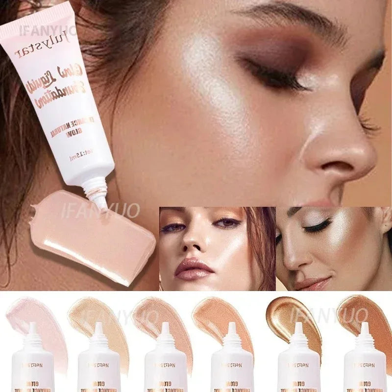 Liquid Pearlescent Foundation Moisturizing Coverage Concealer 3D