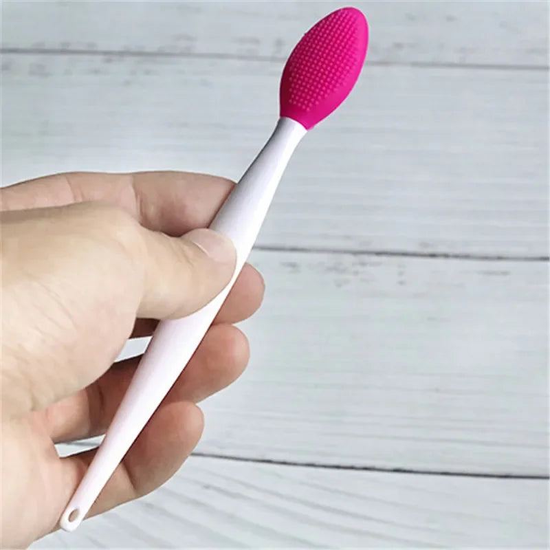 6 Colors Silicone Multifunction Wash Face Exfoliating Blackhead Cleansing Brush Lip Brush Clean Pores Professional Beauty Tools Zpaxo