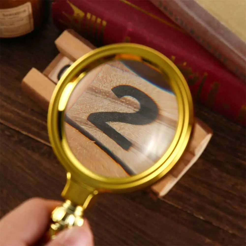 70mm Handheld Magnifier 10X High Definition Eye Loupe Glass Glass Lens Portable Handheld Magnifying Glass Reading Zpaxo