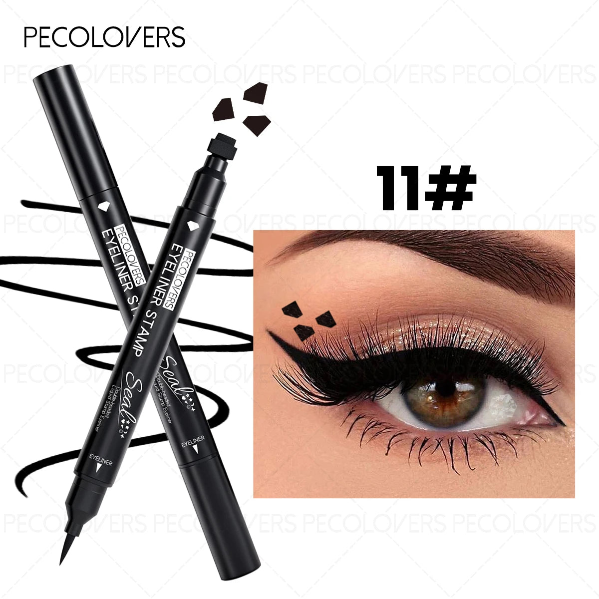 Waterproof & Quick-dry Liquid Eyeliner Pencil,Smudge-proof Eyeliner,Eye Makeup For Parties, Maligras, Music Festivals Zpaxo 11