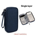 Carry Case Portable Waterproof Double Layers Storage Bags Cable