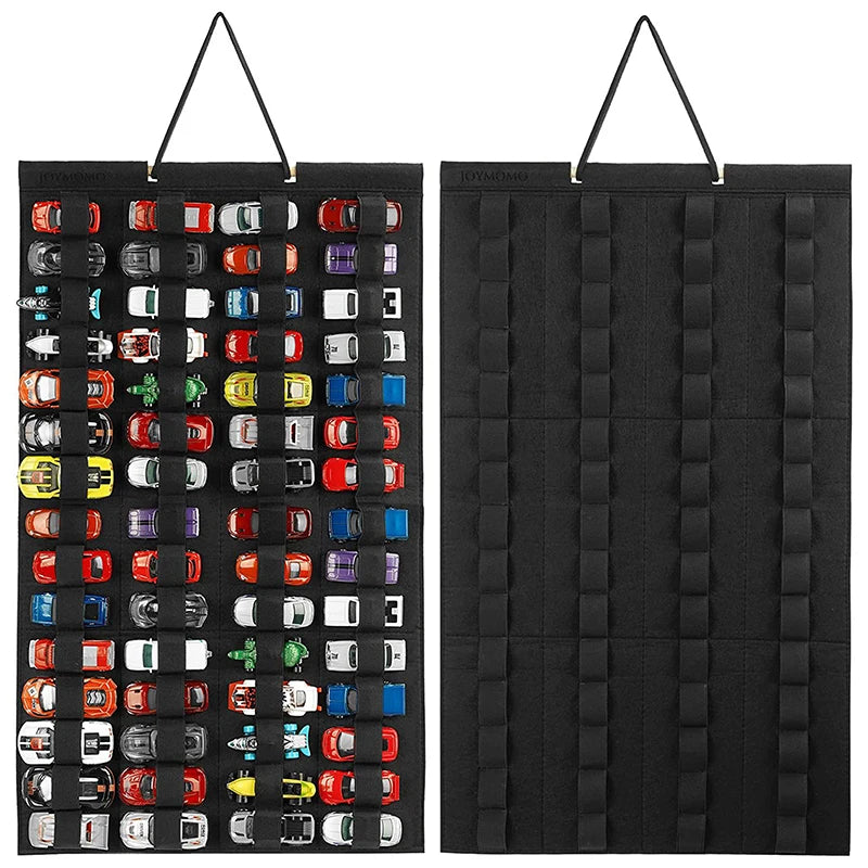 Hanging Organizer Wheels Wall Mount Display Case Large Capacity