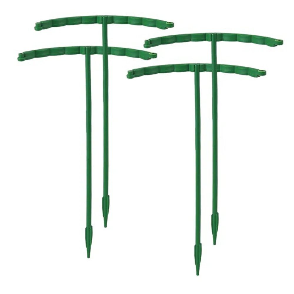 Plastic Plant Support Pile Stand Plant Support Pile for Flowers Greenhouses Arrangement Fixing Rod Holder Garden Tools Zpaxo 24CM-4PCS