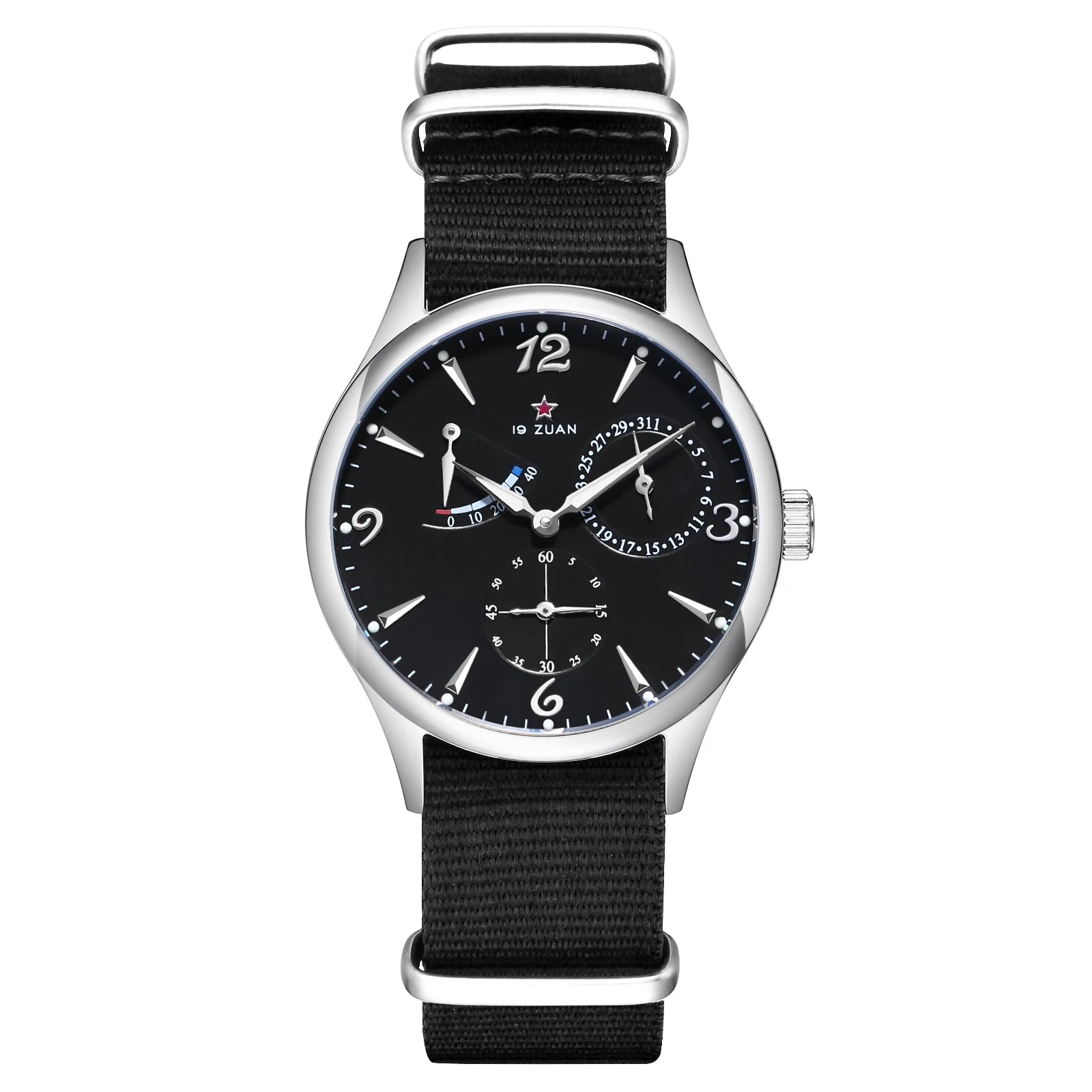 1963 Automatic Watches 40mm Man Watch Pilot Watch of Men Seagull ST1780 Movement Mechanical Waterproof Wristwatch reloj hombre Zpaxo black