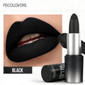 1PC Halloween Black Lipstick, Matte Lipstick, Moisturizing, Waterproof And Long-Lasting, Suitable For Vampire And Gothic Makeup Zpaxo 01