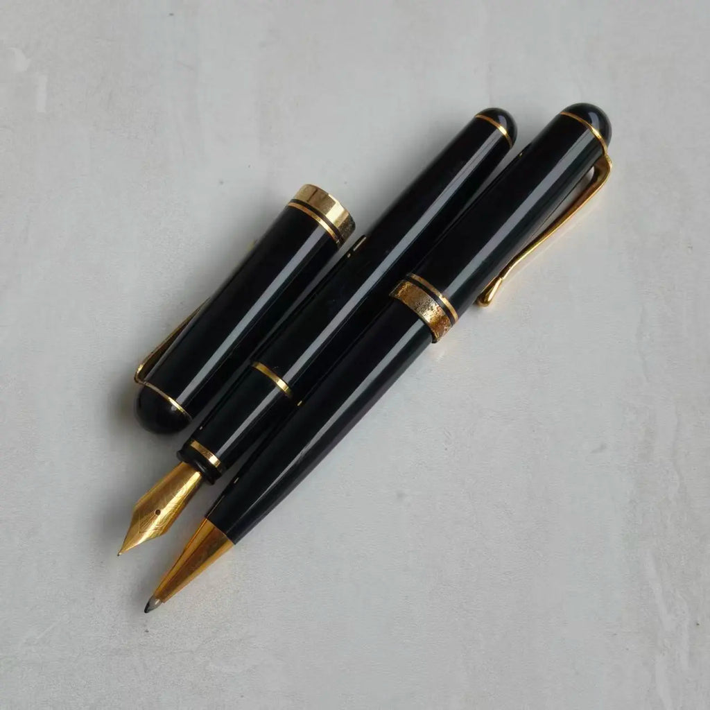 Rare Antique Complete Fountain Pen Set, Smooth Writing Ballpoint Pen, Plastic Barrel Collectible Clearance Sale Zpaxo