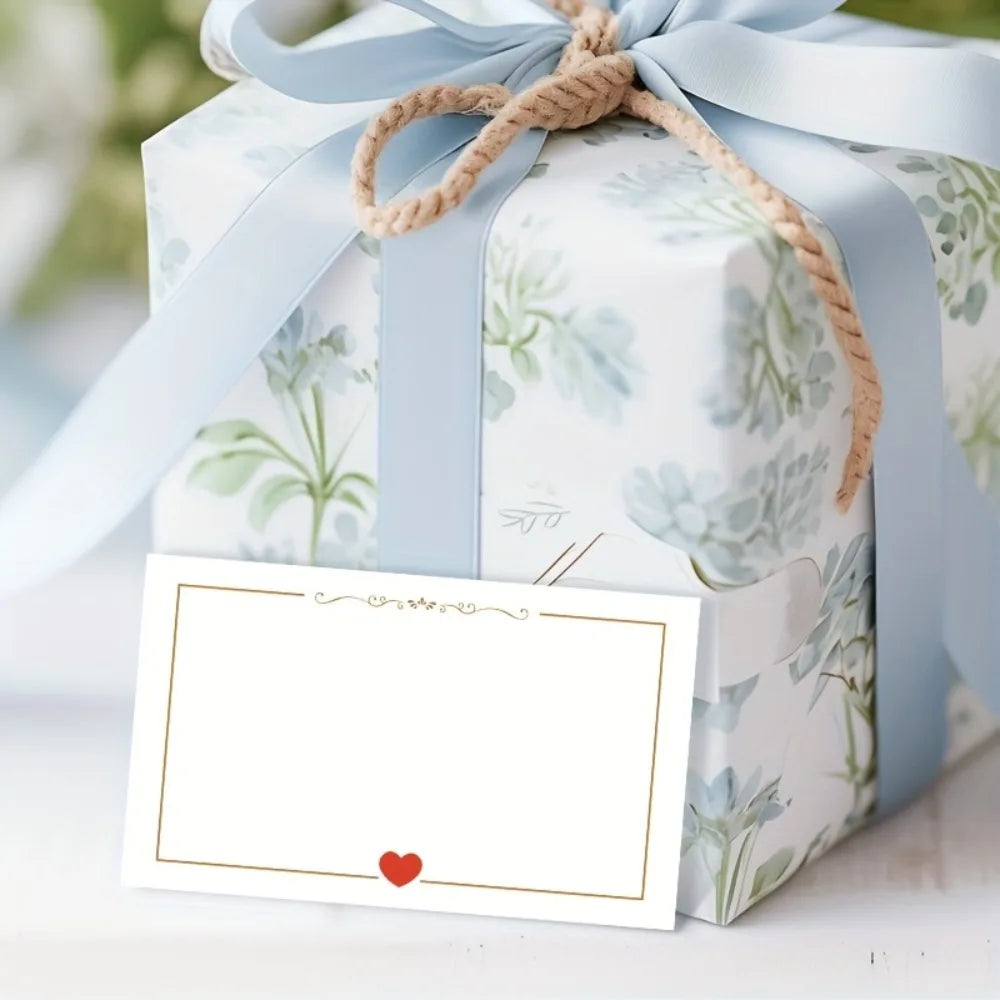 Heart-shaped Simple Blank Small Cards Weddings Valentine's Day