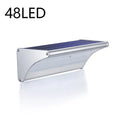 Outdoor Solar Wall Flood Lights Motion Sensor Waterproof Aluminum Zpaxo 48LED-Silver White China Mainland