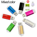 Zsuit Free Custom 10PCS USB Flash Drives 2GB Pen Drive 4GB 8GB 16GB Usb Pendrive Memory Stick Gifts 32GB 64GB Waterproof U Disk Zpaxo 2GB Random color mixing
