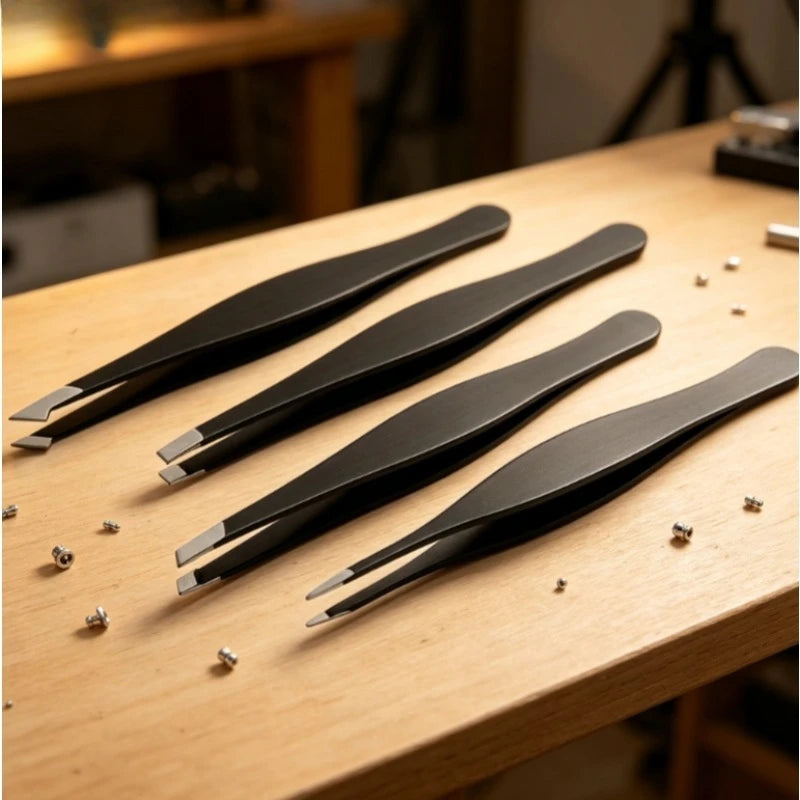 Big Eyebrow Tweezers Professional 4 Precise Plucking Face Hair