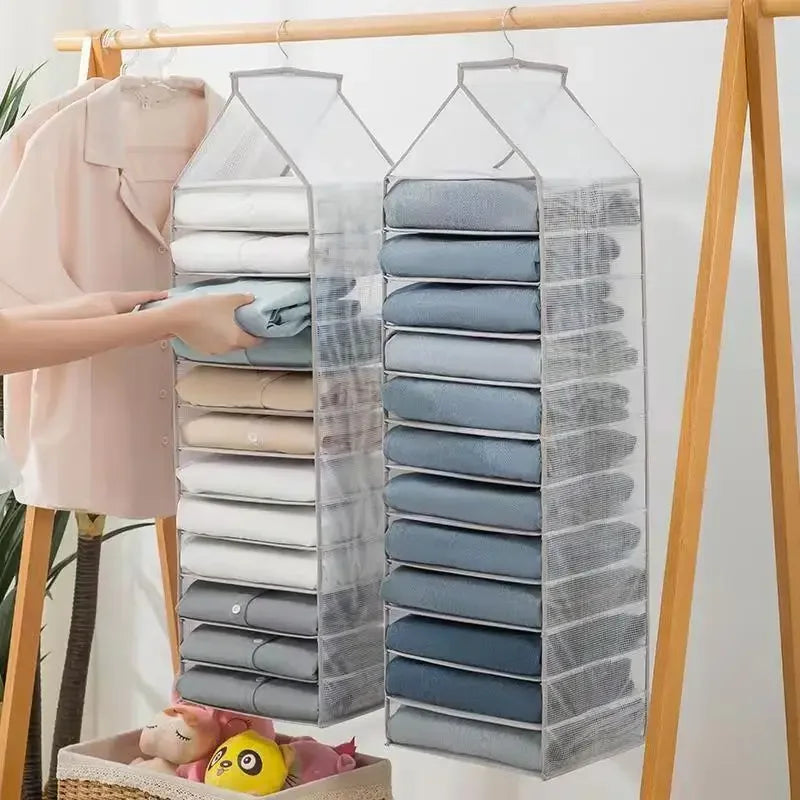 Hanging Closet Organizer Bag – Wardrobe Storage for Clothes Hanging Closet Organizer Zpaxo