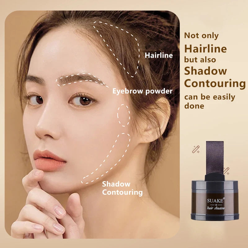 4 Color Hair Line Powder Natural Instant Waterproof Hairline Shadow Concealer Conceals Hair Root Hairline Shadow Powder Makeup Zpaxo