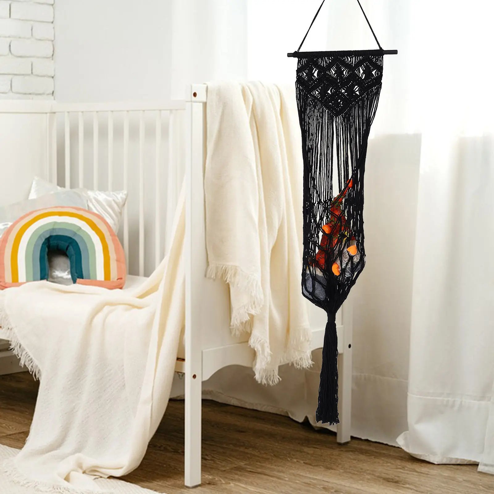 Stuffed Animal Storage Net Large Hanging Organizer Kids Bedroom Wall
