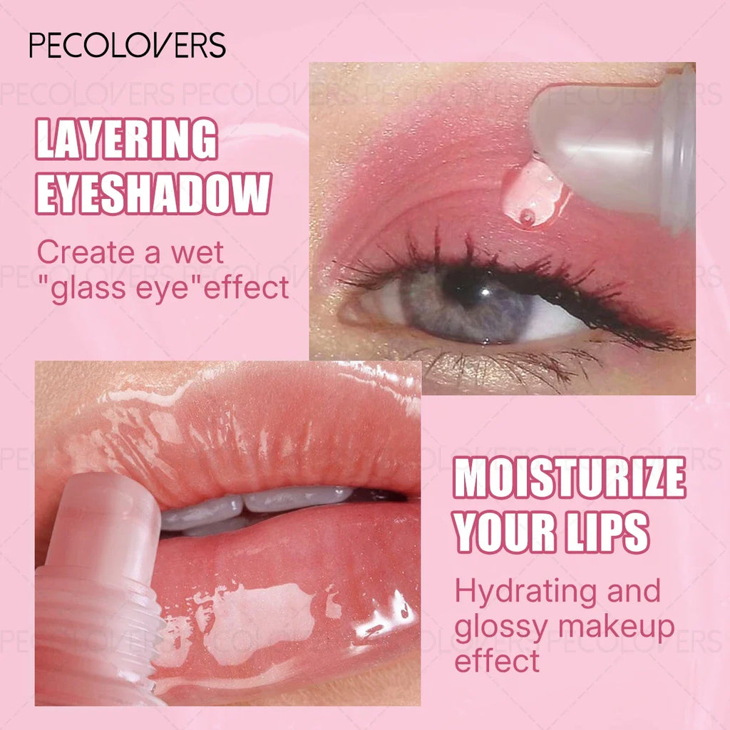 1PC Gloss Lip Gel, Glitter, Nourishing, Non-Sticky Lip Oil-Perfect Gift for Women with All Skin Types, Halloween Christmas Gifts Zpaxo