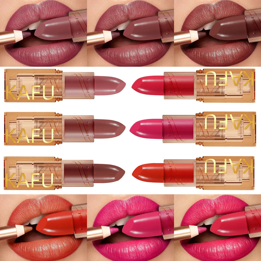 14-Color Matte Lipstick Non-fading Long-lasting Velvet Finish Smooth