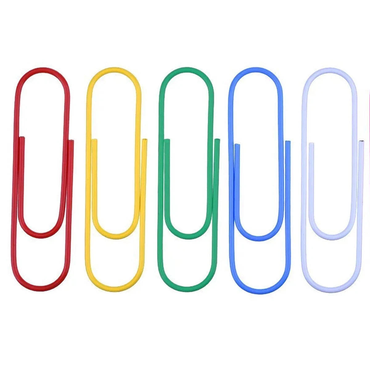200Pcs Paper Clips Notebook Filing Bookmark Rustproof Paperclips Document Organizing for Office School Supplies Zpaxo