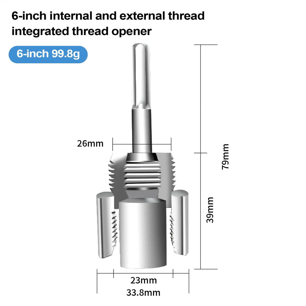 PVC Pipe Threader 1 2 3 4 Dies Cutter Electric Drill Compatible Zpaxo