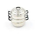 ▶1:12 Dollhouse Kitchen Decoration Toys Miniature Metal Cooking 3 Tier Steamer Toys Zpaxo 1Pcs