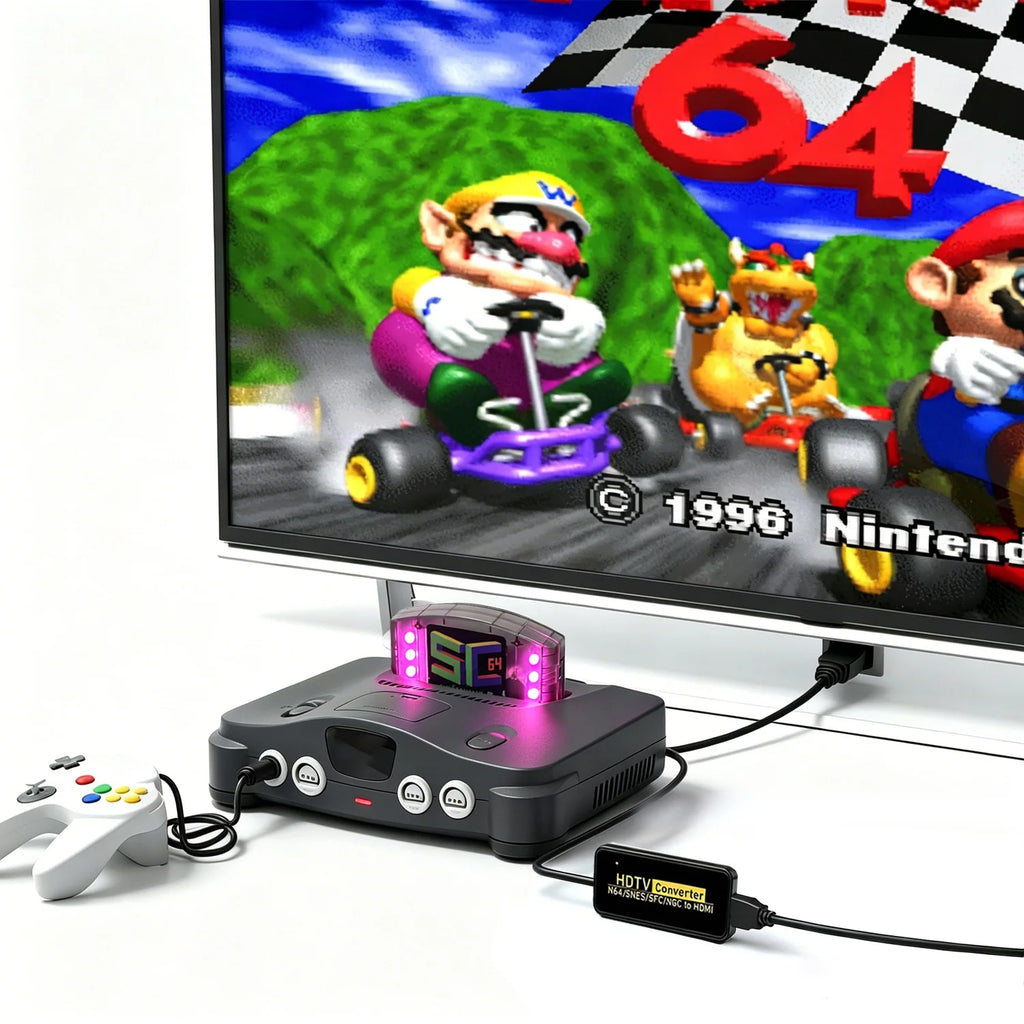 SC64 FlashCard Open Source 10000 in 1 N64 Game Cartridge For Nintendo 64 Video Game Console Compatibility N64/64DD/SNES/GB Games Zpaxo