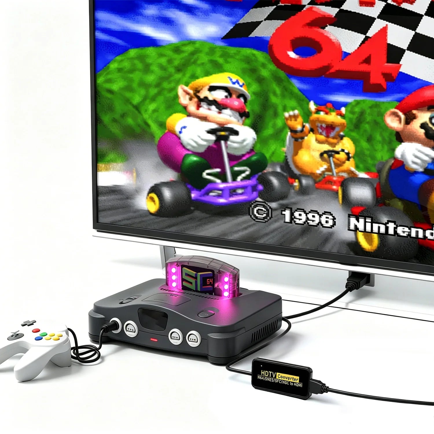 SC64 FlashCard Open Source 10000 in 1 N64 Game Cartridge For Nintendo 64 Video Game Console Compatibility N64/64DD/SNES/GB Games Zpaxo
