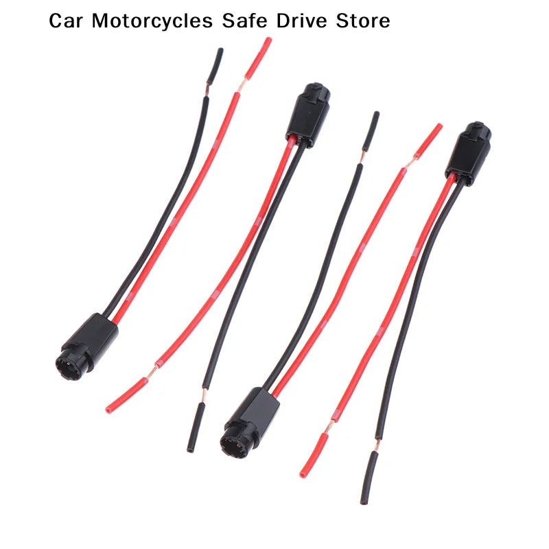Car T5 LED Bulb Holder Socket Light Plug Extension Cables Harness 1