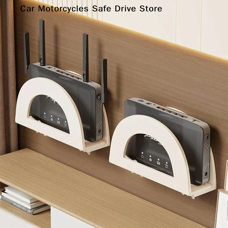 M1Pcs Wall Mounted Router Storage Box Wifi Device Bracket Placement