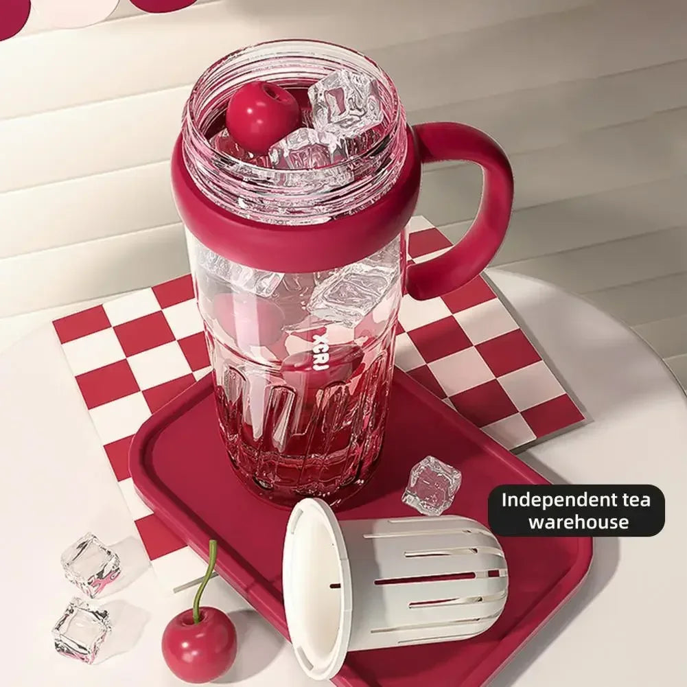 Summer Plastic Cup Large Capacity Plastic Straw Drink Coffee Cup Gradient Color Bottle with Time Marker Fitness Water Cups Hot Zpaxo