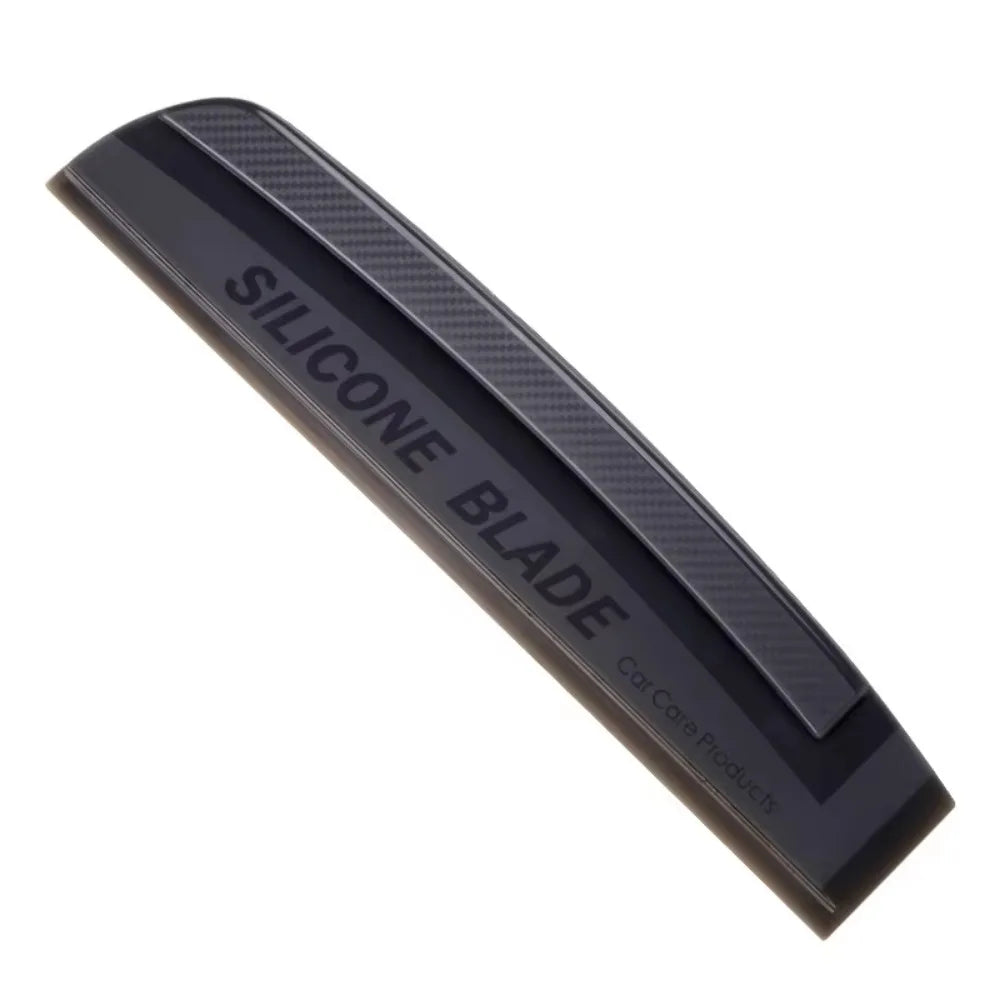 Non-Scratch Silicone Water Wiper Flexible Comfortable Grip Car Washing Squeegee Heat-resistant Quiet Window Cleaning Tool Zpaxo Black