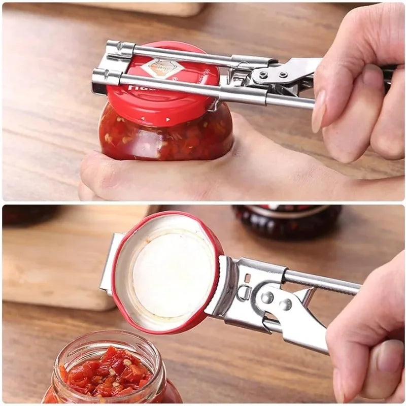 Adjustable Stainless Steel Jar & Bottle Opener – Multi-Function