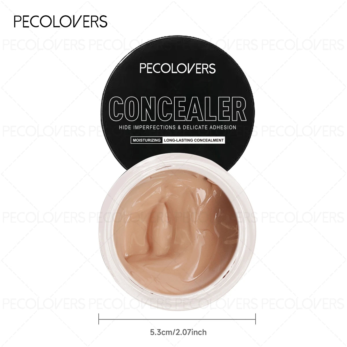 1PC Waterproof & Sweatproof Concealer Cream, Long-Lasting Foundation Paste, Full Coverage, Matte Finish for All Skin Types Zpaxo