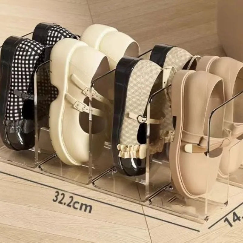 New Acrylic Transparent Shoe Rack Display Rack Shop Multi-layer Commercial Shoe Rack Men's and Women's Shoe Bag Bracket Zpaxo