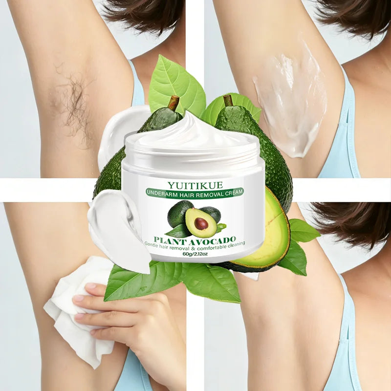 YUITIKUE Avocado Hair Removal Cream – Natural & Gentle Hair Removal Cream Zpaxo Default Title