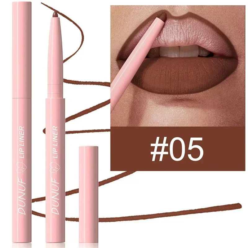 Waterproof Matte Lipliner Pencil Red Contour Tint Lipstick Long Zpaxo 05