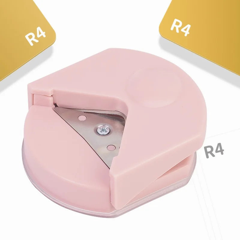 Mini Corner Rounder Paper Punch R4 Fillet Craft Machine Trimmer Card Zpaxo Pink