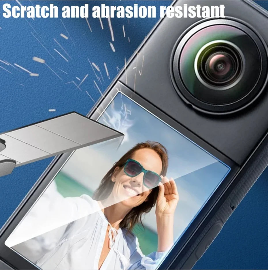 Insta360 X4/X5 Tempered Screen Protector – 9H HD Film 1–5 Pack Camera Screen Protector Zpaxo