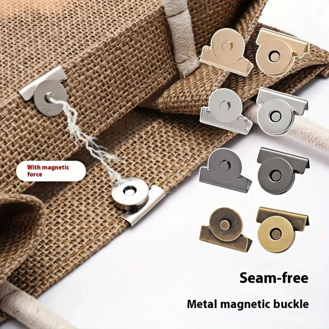 Seamless Magnetic Button Magnet Buckle Hidden Snap Shoulder Bag