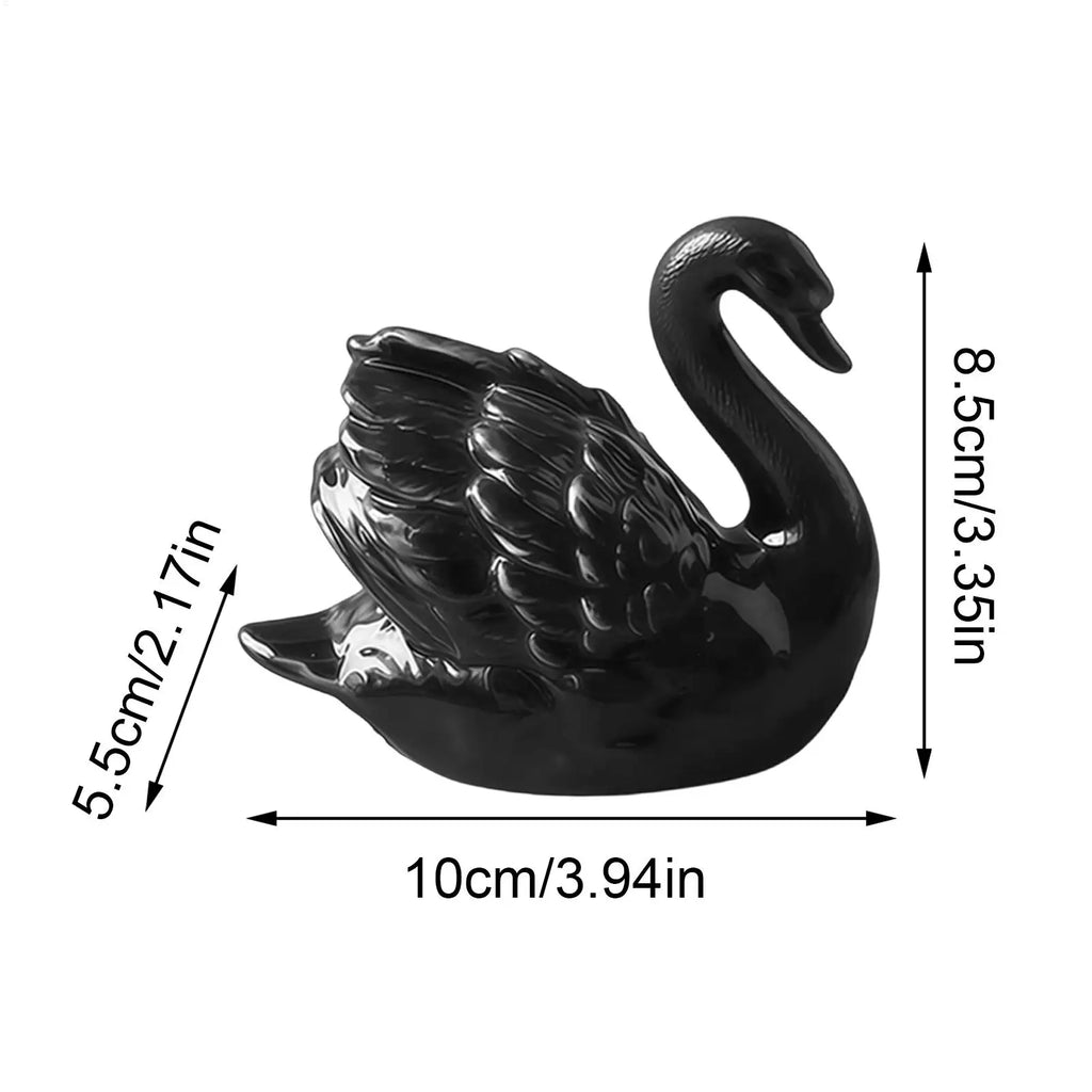 Toilet Screw Covers Decorative Ceramic Swan Bowl Caps Bathroom Decor