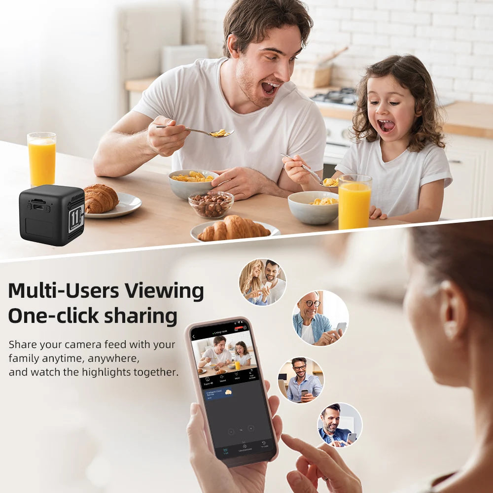 1080P HD Wifi Mini Camera Long-lasting Battery Life Smart Home