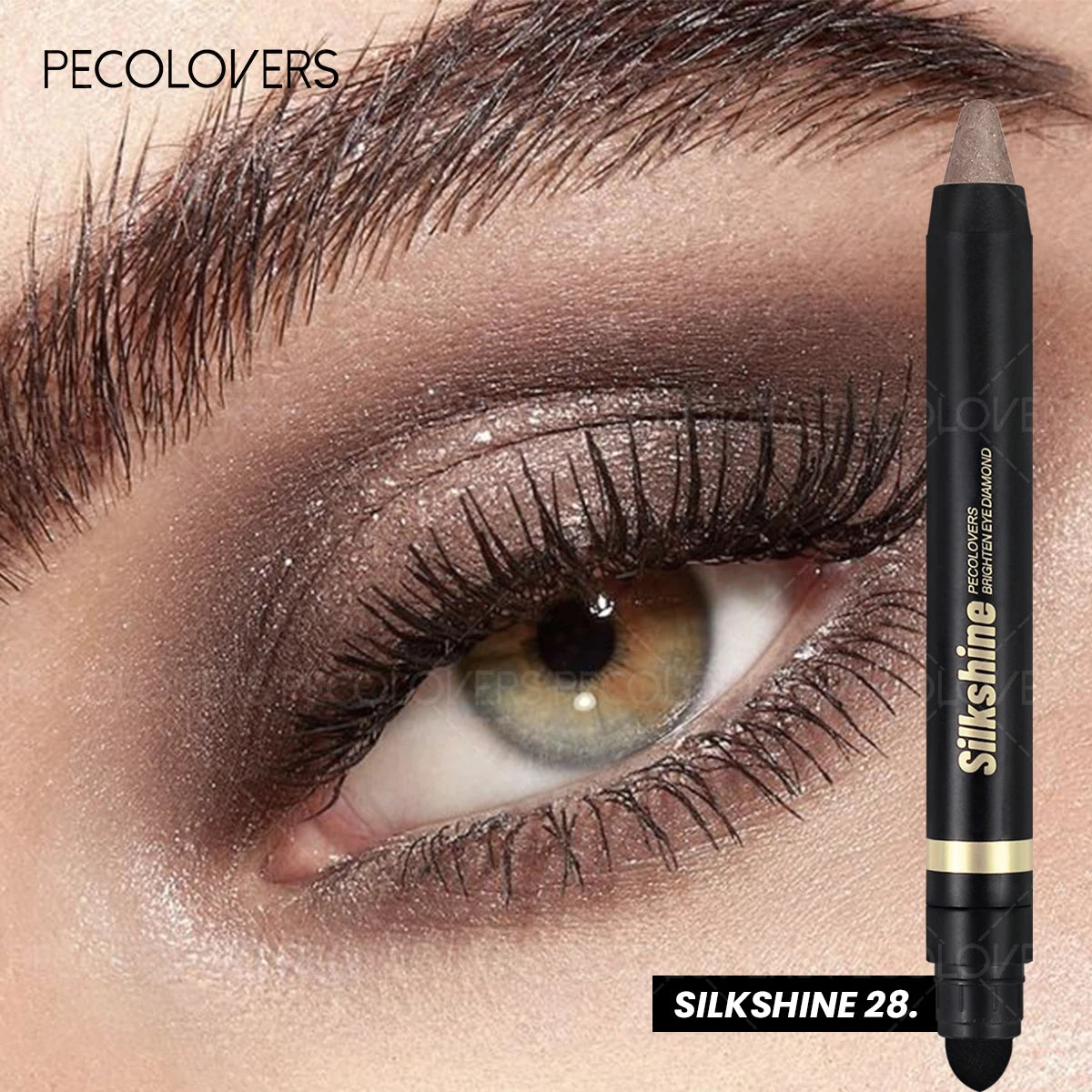 Smudge-proof Metallic Eyeshadow Stick Pearlescent Shimmer Quick