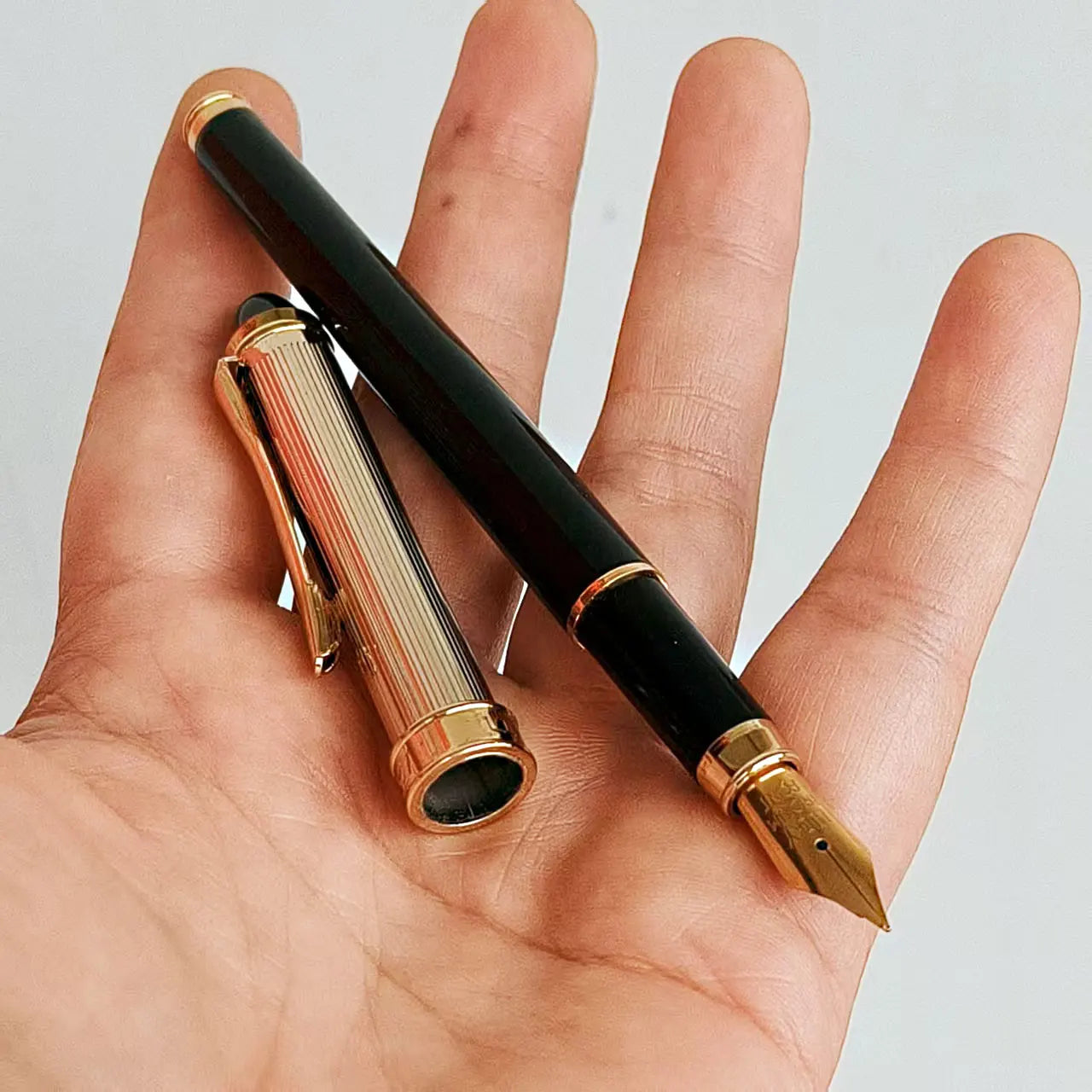 Early Yongsheng 527 Fountain Pen Metal Inkwell Pen for Adults Calligraphy Writing Stationery Gift Box Student Collection Zpaxo