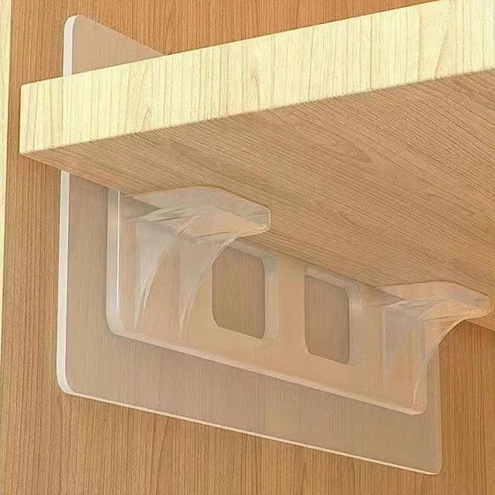 4Pcs Self Adhesive Shelf Support Pegs Cabinet Shelf Bracket for Kitchen Book Shelves Closet Clapboard Zpaxo