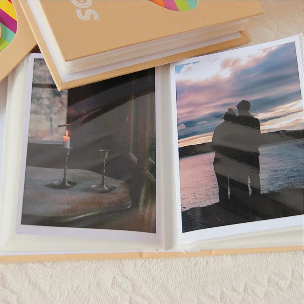 Baby Photo Album First Year Scrapbook Kids Memory Book Heart Pattern