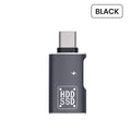 2-in-1 USB-C to USB 2.0 OTG Adapter | Type-C Connector USB-C OTG Adapter Zpaxo Black